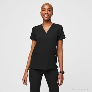 Figs black scrub top